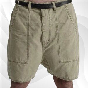 2/$50 Man X OneTeaspoon Militaire Drop Crotch Bunker Shorts Size 32